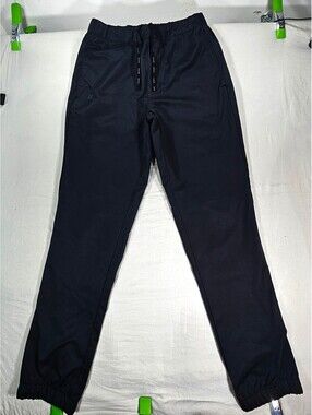 Hurley Men’s Small Black Athletic Jogger Pants Drawstring Elastic Waist